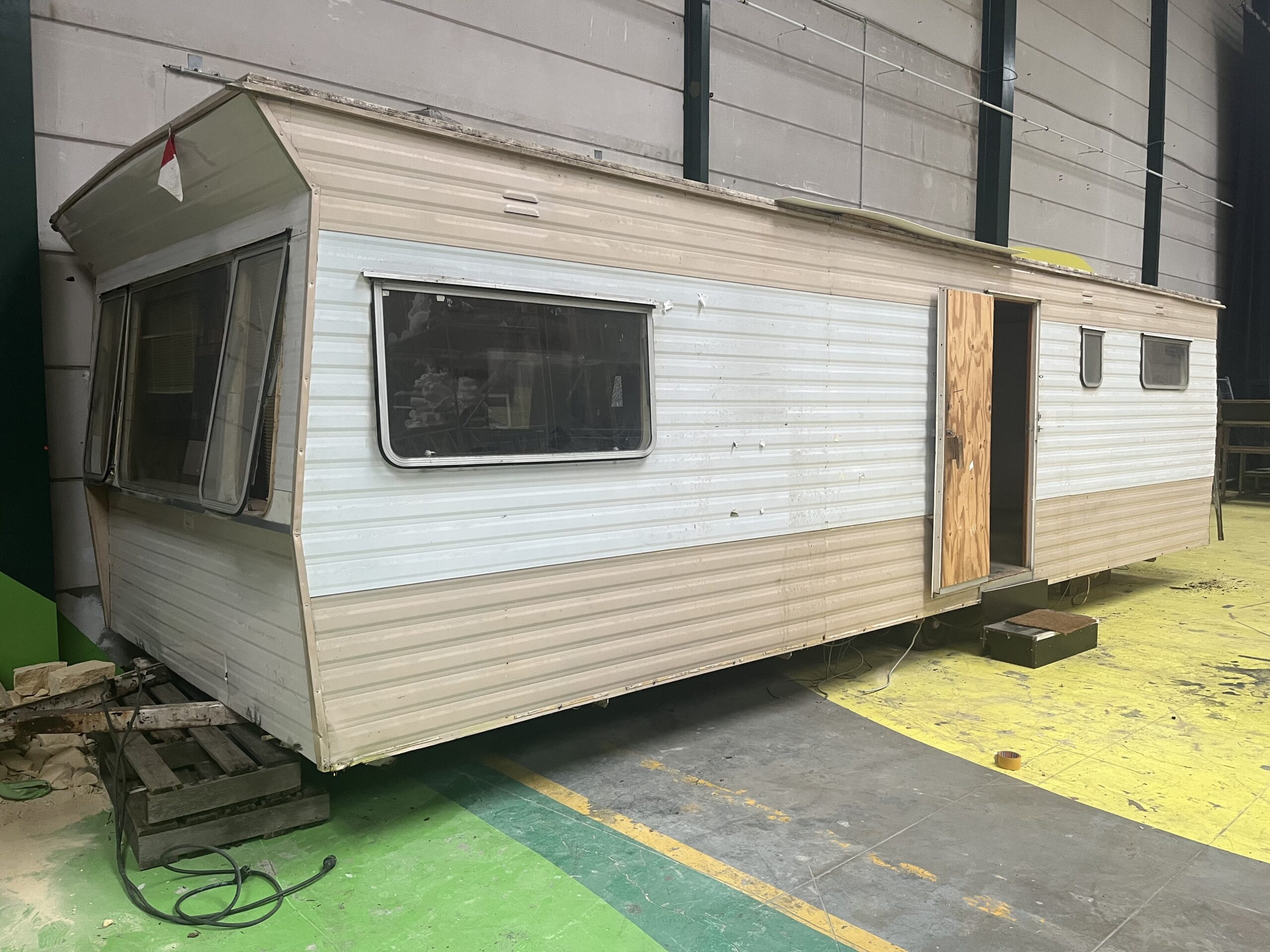 Stacaravan hal middenplein